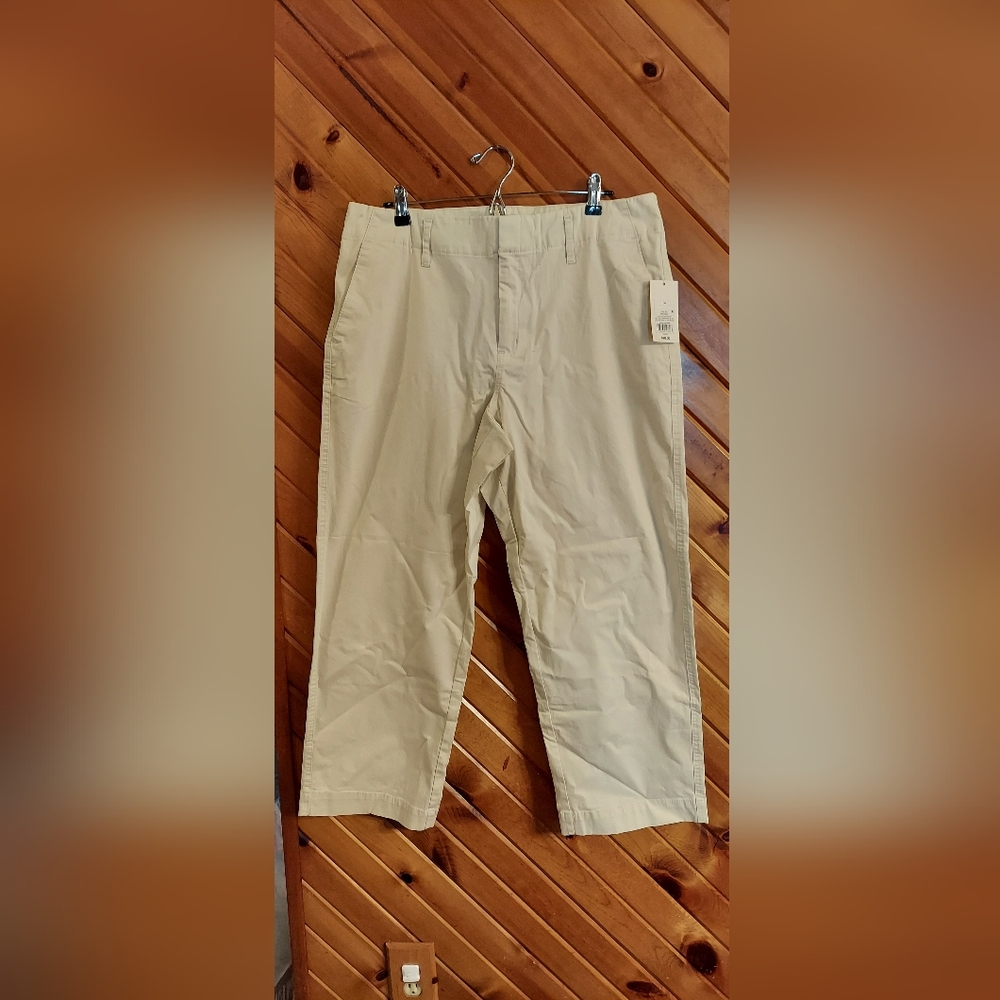 Women's High-Rise Straight Ankle Chino Pants - Picture 2 of 9